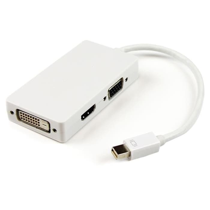 Kabel Thunderbolt Mini DP Display port ke HDMI VGA DVI Laptop Macbook