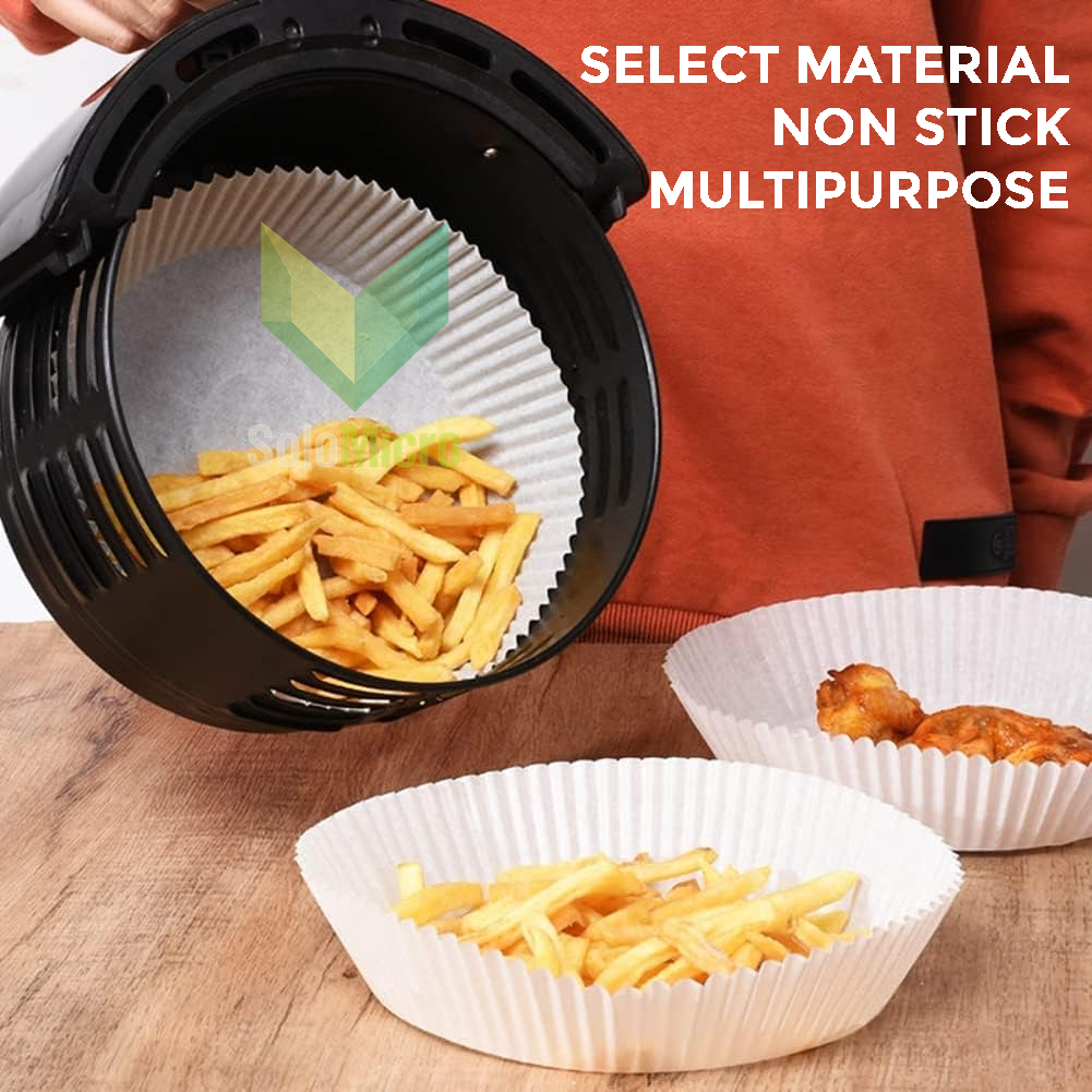 One Two Cups Kertas Alas Air Fryer Paper Liner Non Stick 20cm 50 PCS - HZ25 - White