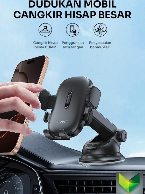 ROBOT Center Console Car Holder RT-CH03S Black With Extra Large Section Cup