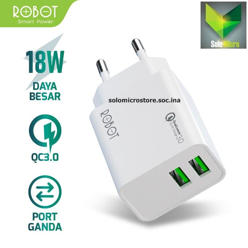 Cas ROBOT Dual Port USB-A Charger Quick Adaptor RT-F3 Original