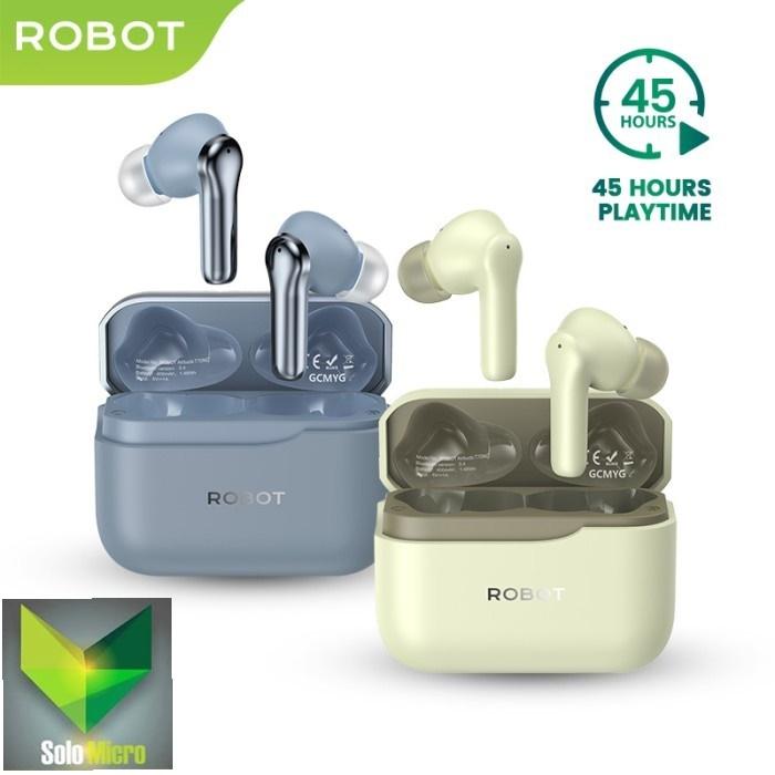ROBOT TWS Airbuds T70NC Wireless Earbuds ANC, ENC, Bluetooth 5.4 Original Garansi