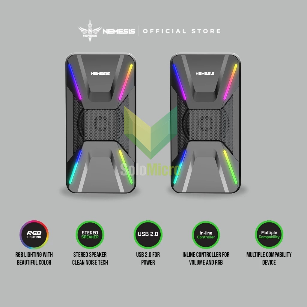 SPEAKER 2.0 RGB Nemesis NYK KOTAR SPN-10