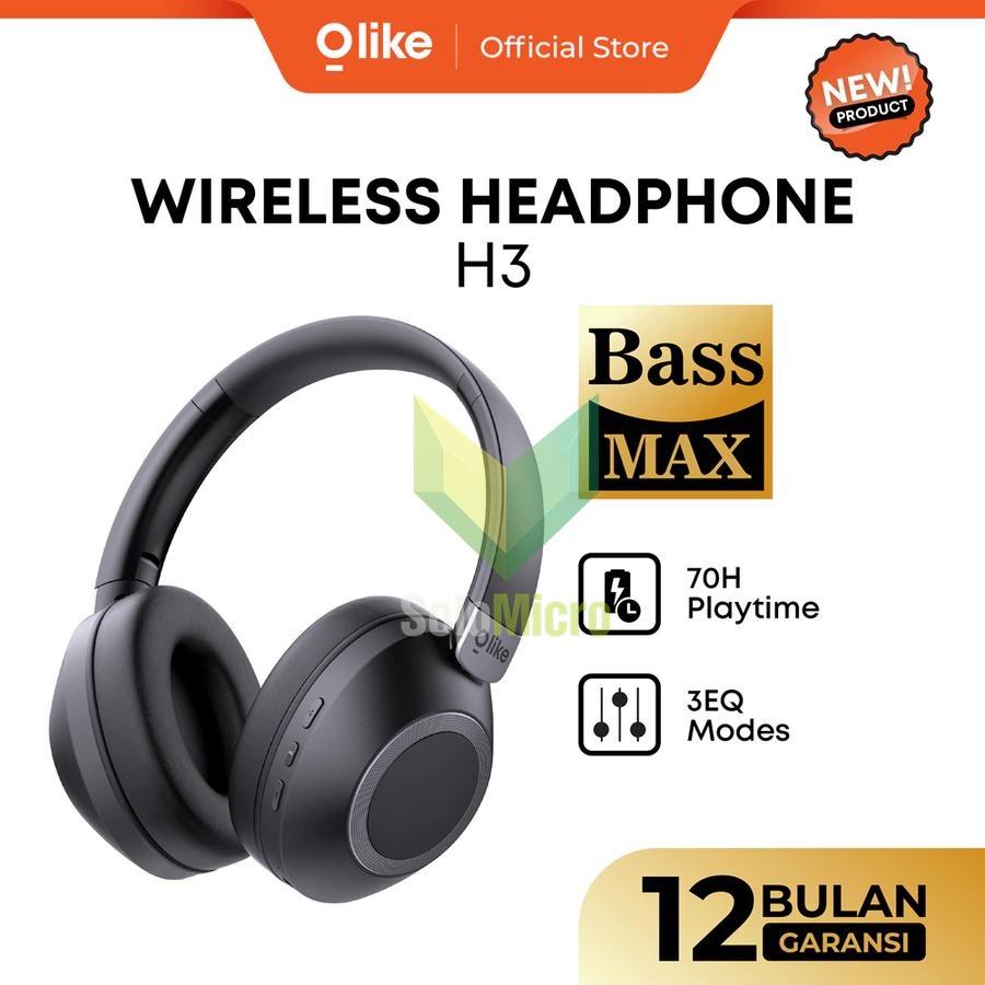 OLIKE H3 Wireless Wired Bluetooth 5.4 Headphone Headset HiFi Sound Bass Max Dual Mode 3 EQ