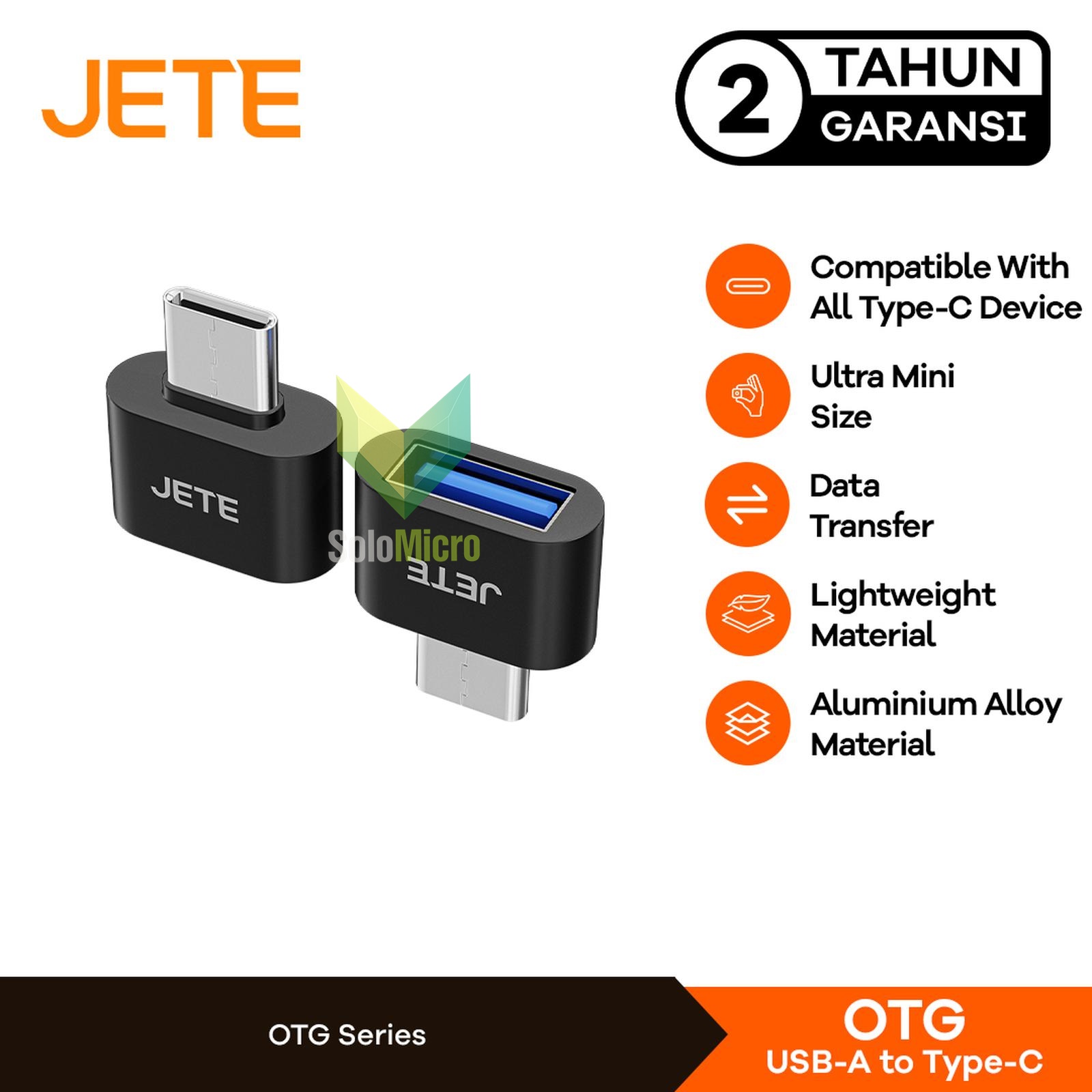 JETE OTG Mini Type C to USB | Adapter Converter JETE OTG Type C