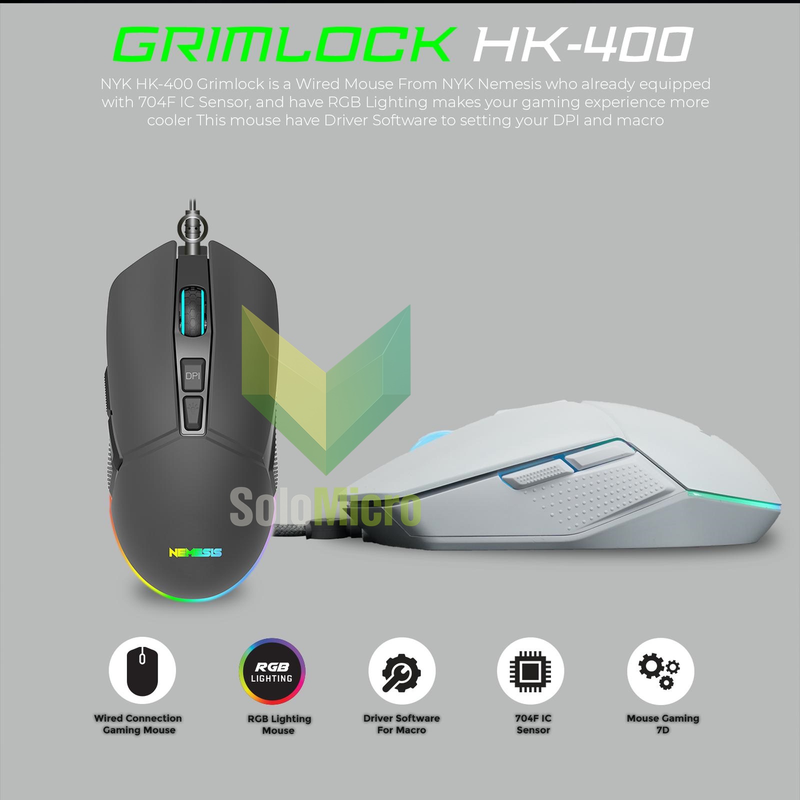 MOUSE Gaming NYK Nemesis Grimlock HK-400