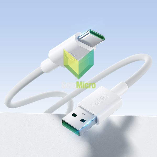 ROBOT Kabel Data RMC100 6A 120W Support Fast Charging Xiaomi/Oppo/Samsung/Vivo/Realme/Huawei Type-C - White