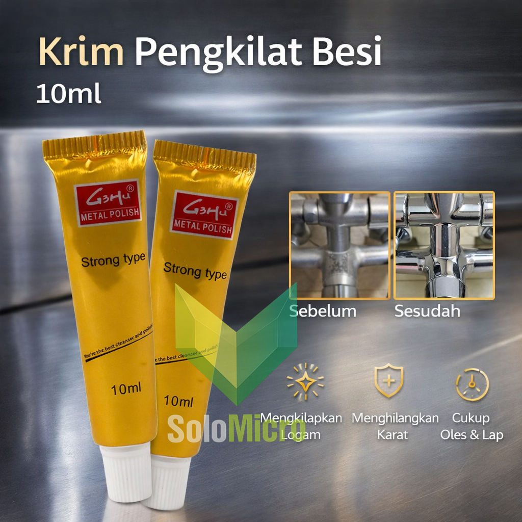 Krim Pengkilat Besi Stainless Steel Ceramic Polishing Paste 10ml - G-918 - No Color